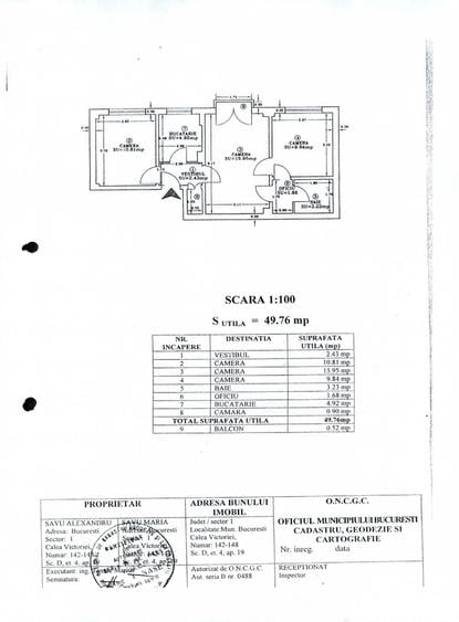 Apartament 3 camere Calea Victoriei 142148, ultracentral - 12