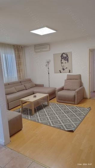 Apartament cu 2 camere semidecomandat, mobilat în Tineretului