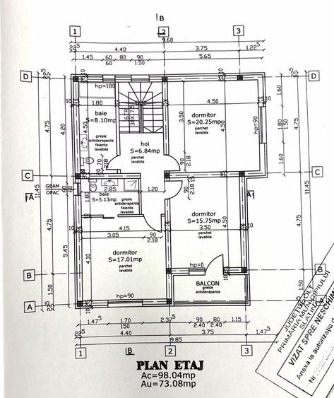 Casă cu 4 camere cu Teren 191 Mp în Central