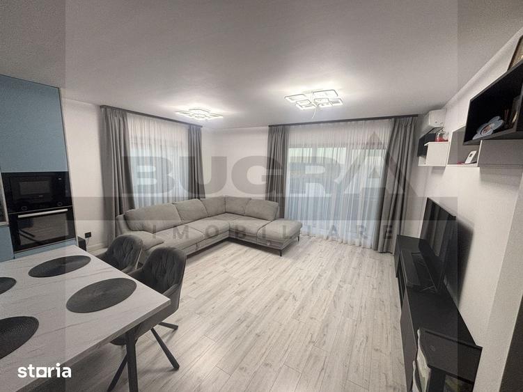 Apartament cu 3 camere semidecomandat, mobilat în Apahida