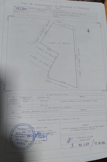 Teren de 5313 mp, în Palas