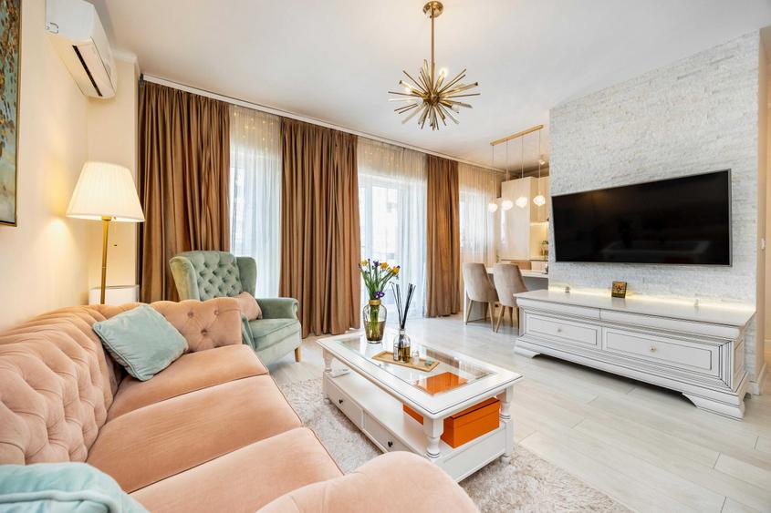 Apartament cu 2 camere semidecomandat în Pipera