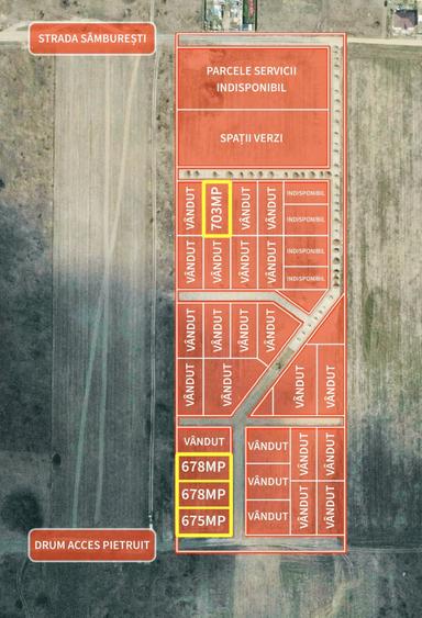 Teren Construcții intravilan de 678 mp, în Urseni