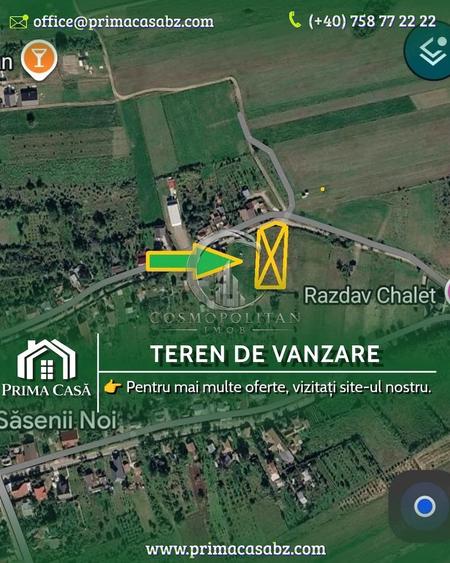 Teren de 2000 mp, în Săsenii Noi
