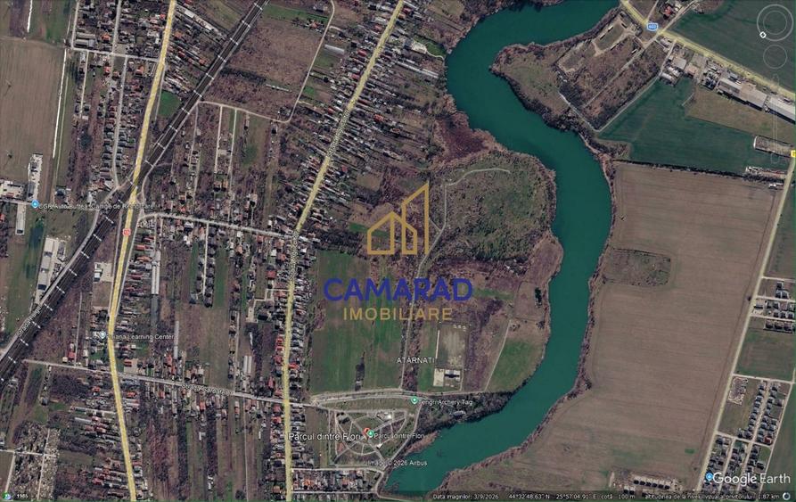 Teren Construcții extravilan de 4694 mp, în Buftea