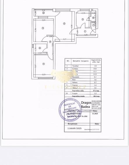 Apartament cu 3 camere semidecomandat în Drumul Taberei