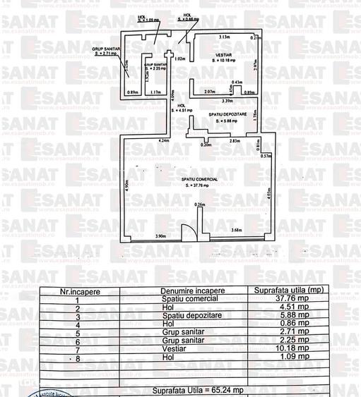Apartament cu 4 camere în Central