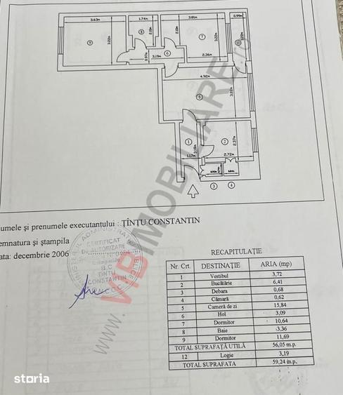 Apartament cu 3 camere semidecomandat în Giulești