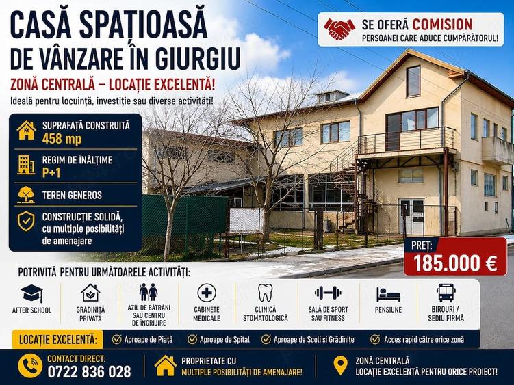 Casă cu Teren 404 Mp în Central
