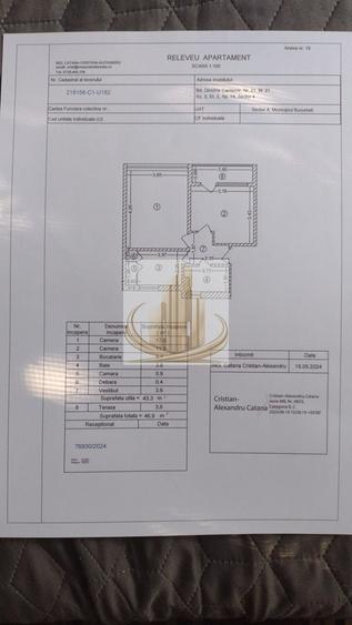 Apartament cu 2 camere decomandat în Cantemir