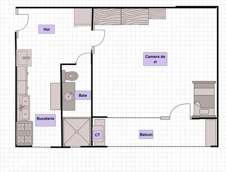 Inchiriere Apartament confort sporit La Cheie, Gheorgheni - 7