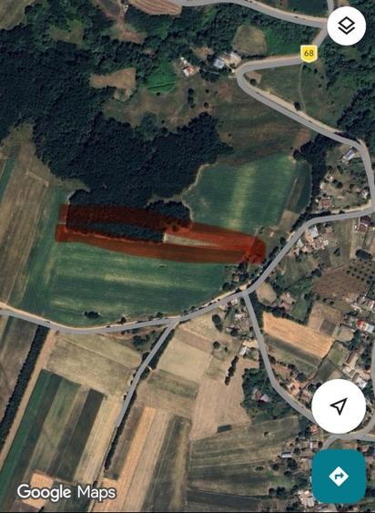 Teren agricol extravilan de 6400 mp, în Poiana (Brăești)