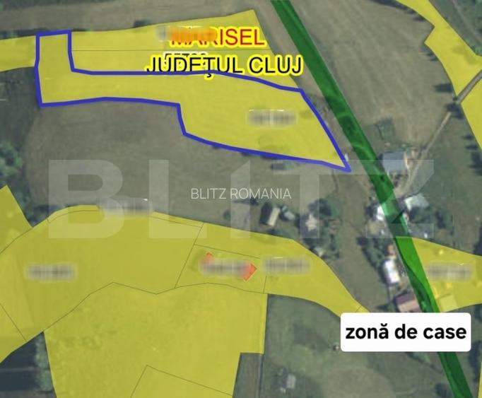Teren parcelabil, front la strada, 8691mp, utilitati in zona, Marisel
