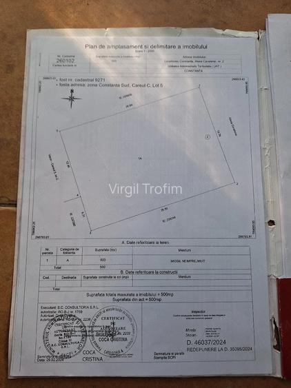 Teren de 500 mp, în Central