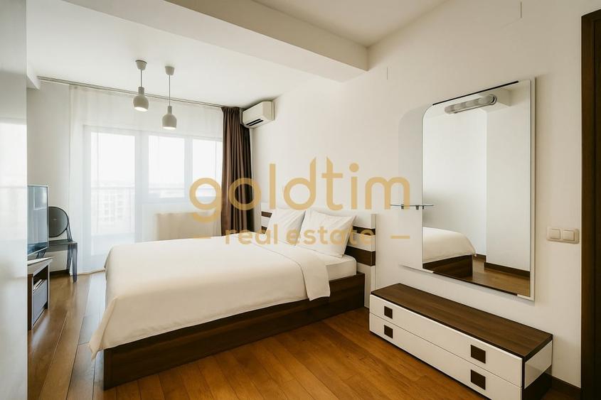 Apartament cu 3 camere semidecomandat, mobilat în Pipera