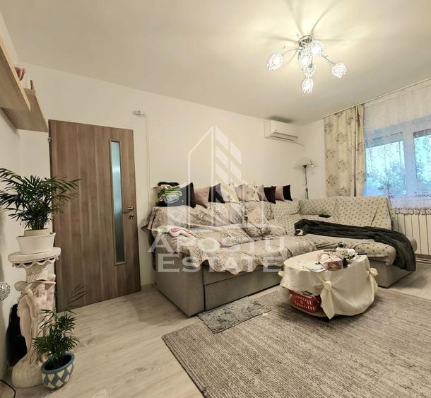 Apartament cu 2 camere semidecomandat, mobilat în Șag