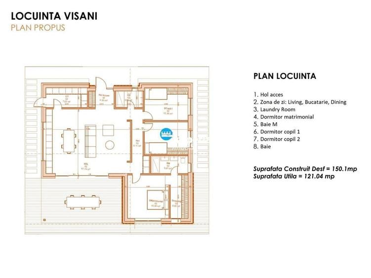 Proiect modern, plan parter cu 1000 mp teren oportunitate in Bucium - 1