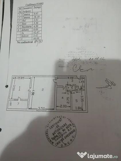 Apartament cu 2 camere decomandat în Ferentari