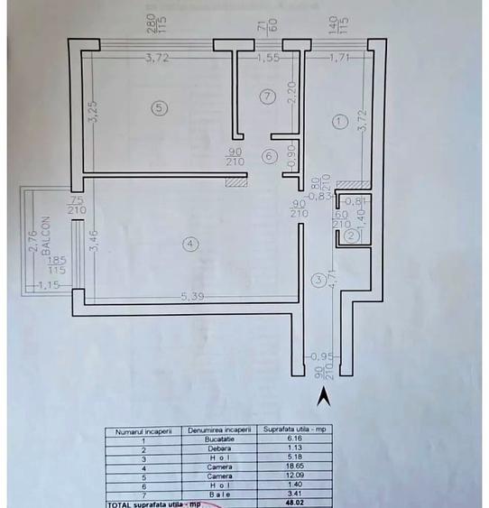 Apartament cu 2 camere decomandat, mobilat în Copou