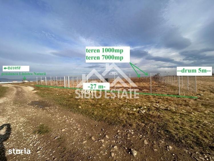 Teren de 2000 mp, în Porumbacu de Jos