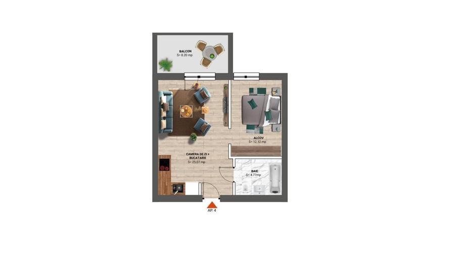 Prima închiriere Studio 2 camere - Mobilat de designer - Vedere panoramică - 14