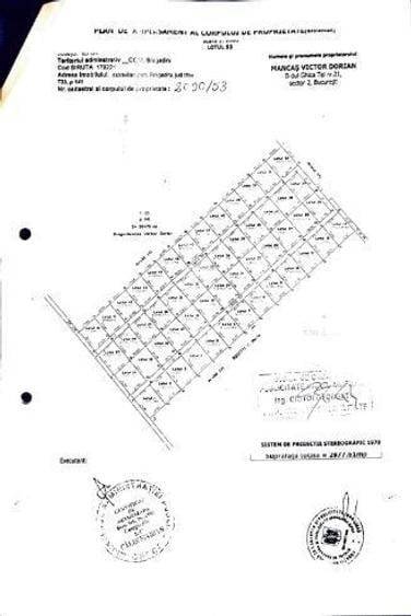 Teren Construcții intravilan de 1160 mp, în Bragadiru