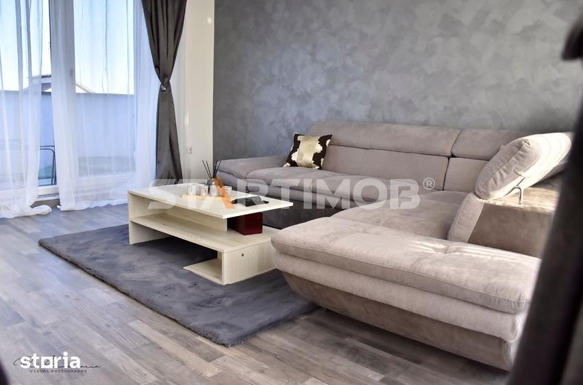 Apartament cu 2 camere semidecomandat, mobilat în Sânpetru