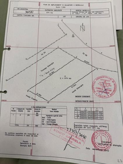 Teren de 974 mp, în Dobromira