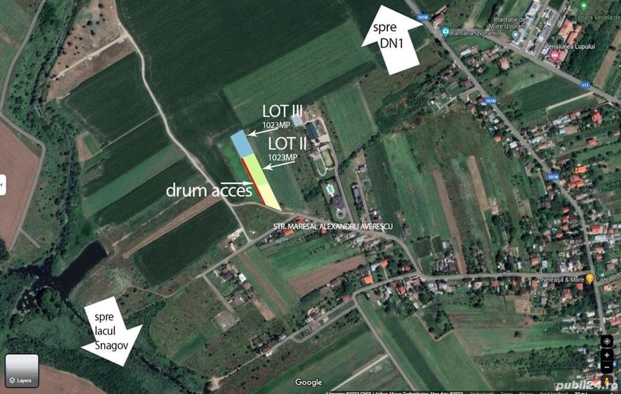 Teren de 1023 mp, în Izvorani