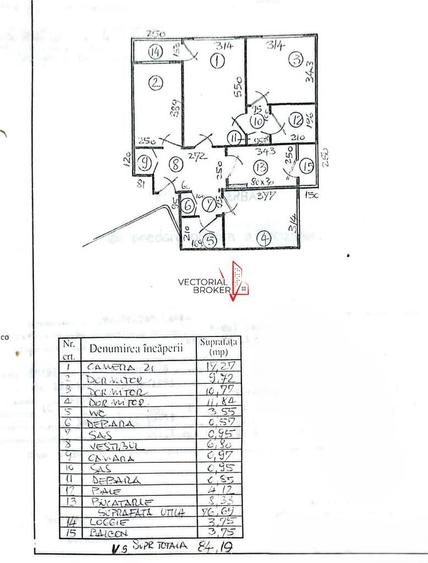 Apartament cu 4 camere semidecomandat, mobilat în Pantelimon