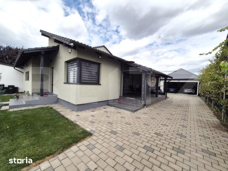 Vand casa individuala 120 mp-Teren 500 mp-Fotovoltaice 8,2 kW-Sancraiu - 2