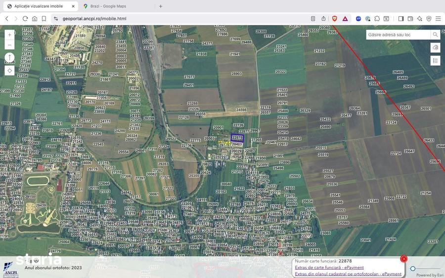 Teren de 9950 mp, în Brazi