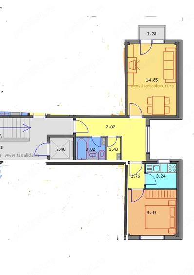 Apartament cu 2 camere decomandat în Brâncoveanu