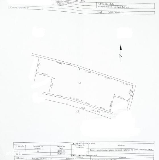 Teren de 14980 mp, în Dumești