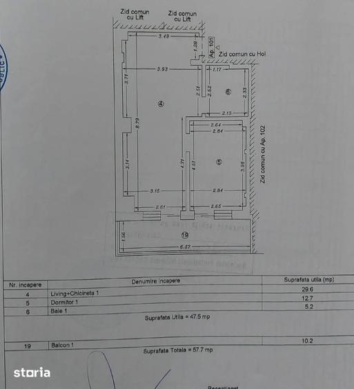 Apartament cu 2 camere în Nord