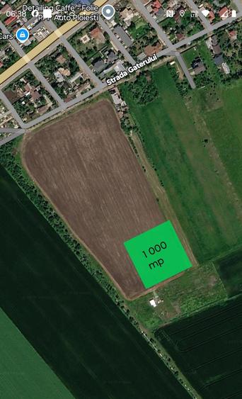Teren de 1000 mp, în Vest