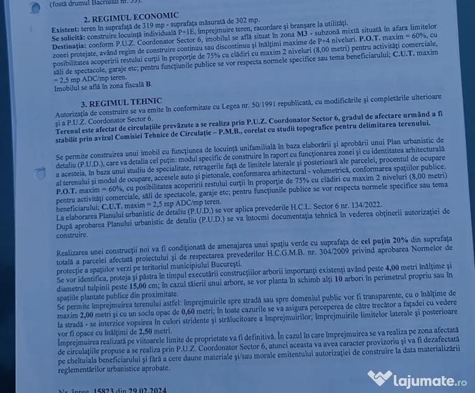 Teren în Apusului