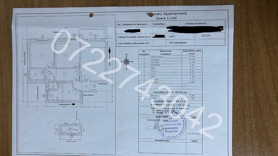 Apartament cu 3 camere decomandat, mobilat în Central