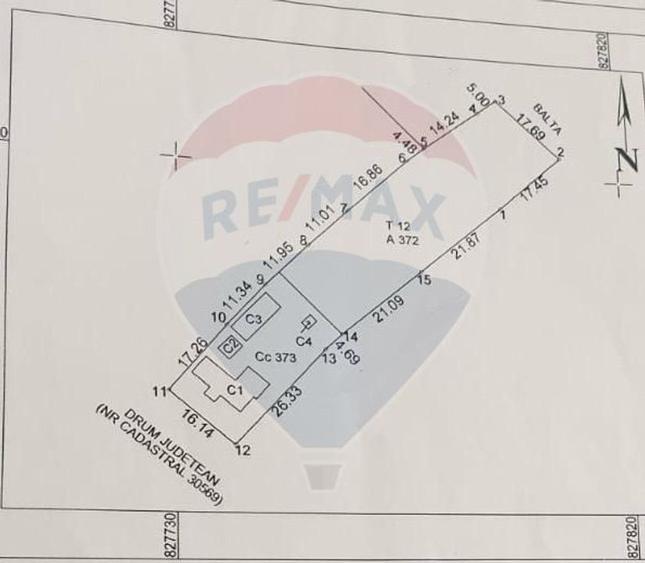 Teren Construcții intravilan de 1632 mp, în Murighiol