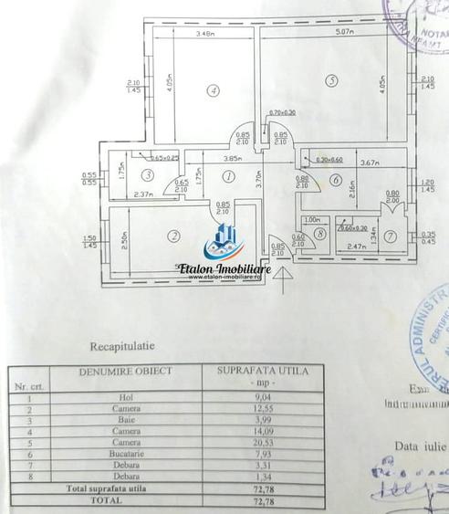 Apartament 3 camere, parter, Calea Romanului - 1