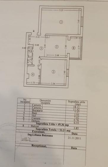 Apartament cu 2 camere decomandat, mobilat în Km 5