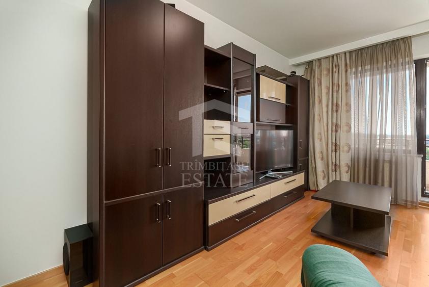 Apartament cu 2 camere semidecomandat, mobilat în Băneasa