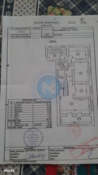Apartament cu 3 camere în Tei