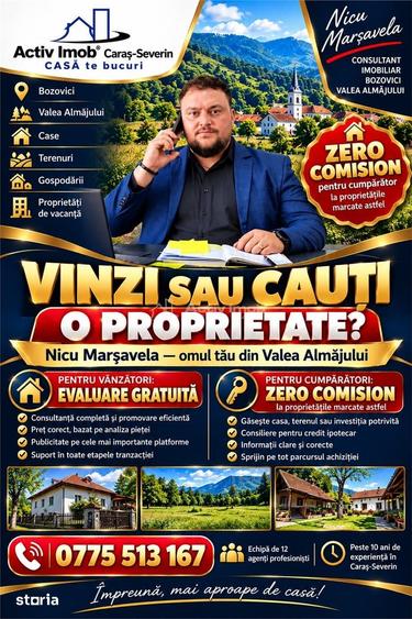 Casă cu 3 camere cu Teren 575 Mp în Central