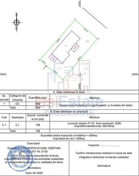 Casă cu 4 camere cu Teren 330 Mp în Miroslava