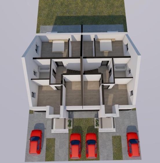 Duplex cu 4 camere cu Canalizare în Moșnița Nouă