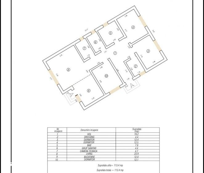 Casă cu 5 camere cu Teren 491 Mp în Cumpăna