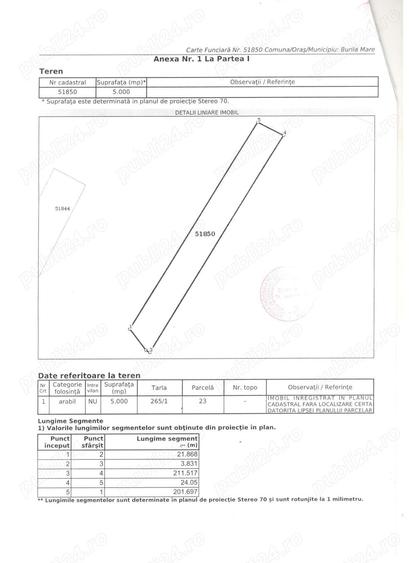 Teren de 12741 mp, în Burila Mare