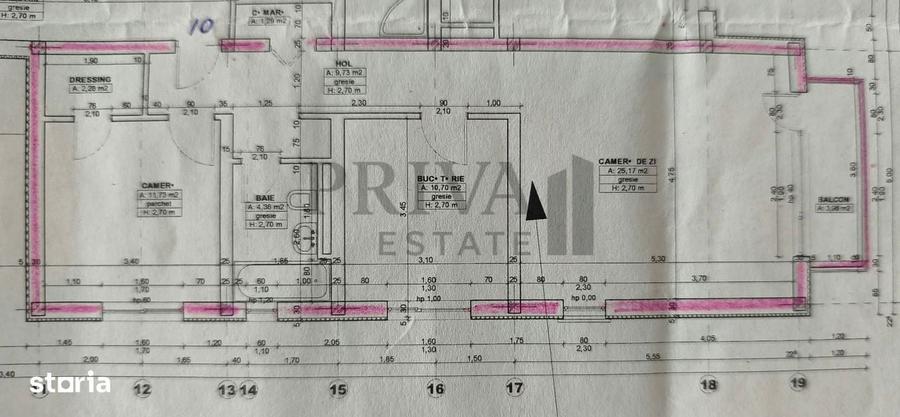 Apartament cu 3 camere decomandat în Dumbrăvița