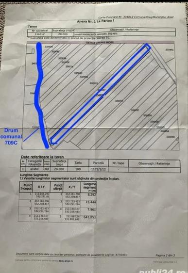 Teren de 10000 mp, în Gai